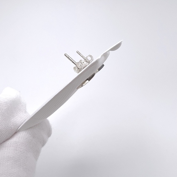 .925 Sterling Silver Star Stud Earrings - Picture 7 of 16